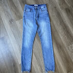 Cello Jeans Women Sz 9 Medium Blue High Rise Straight Leg